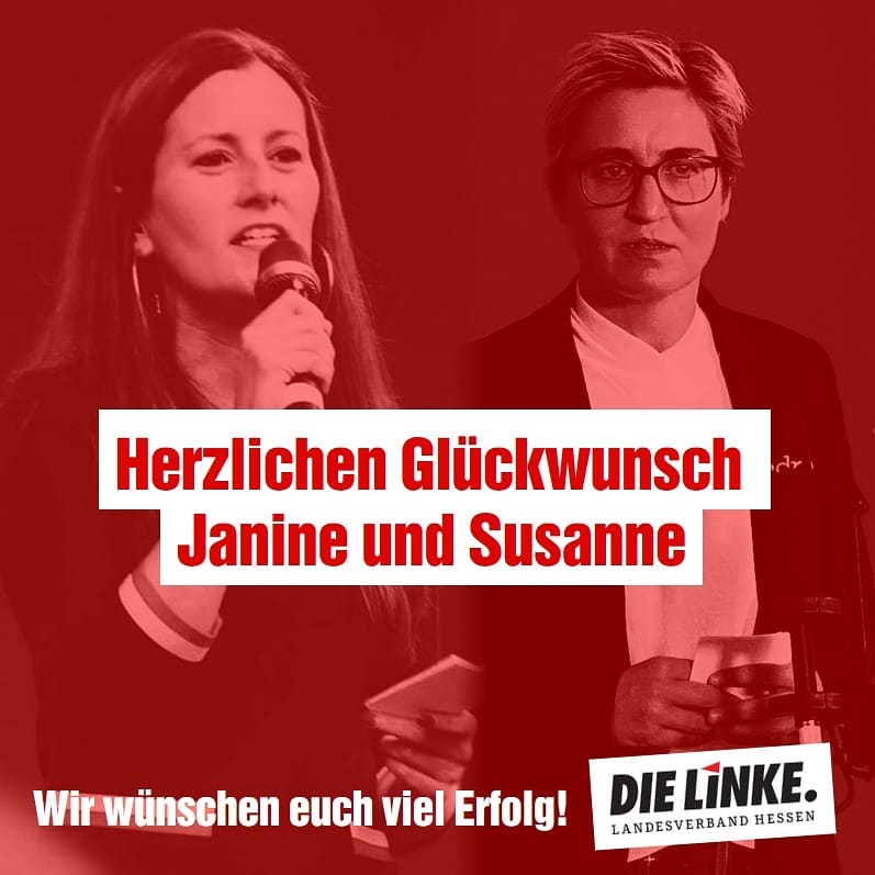 Herzlichen Glückwunsch Janine und Susanne